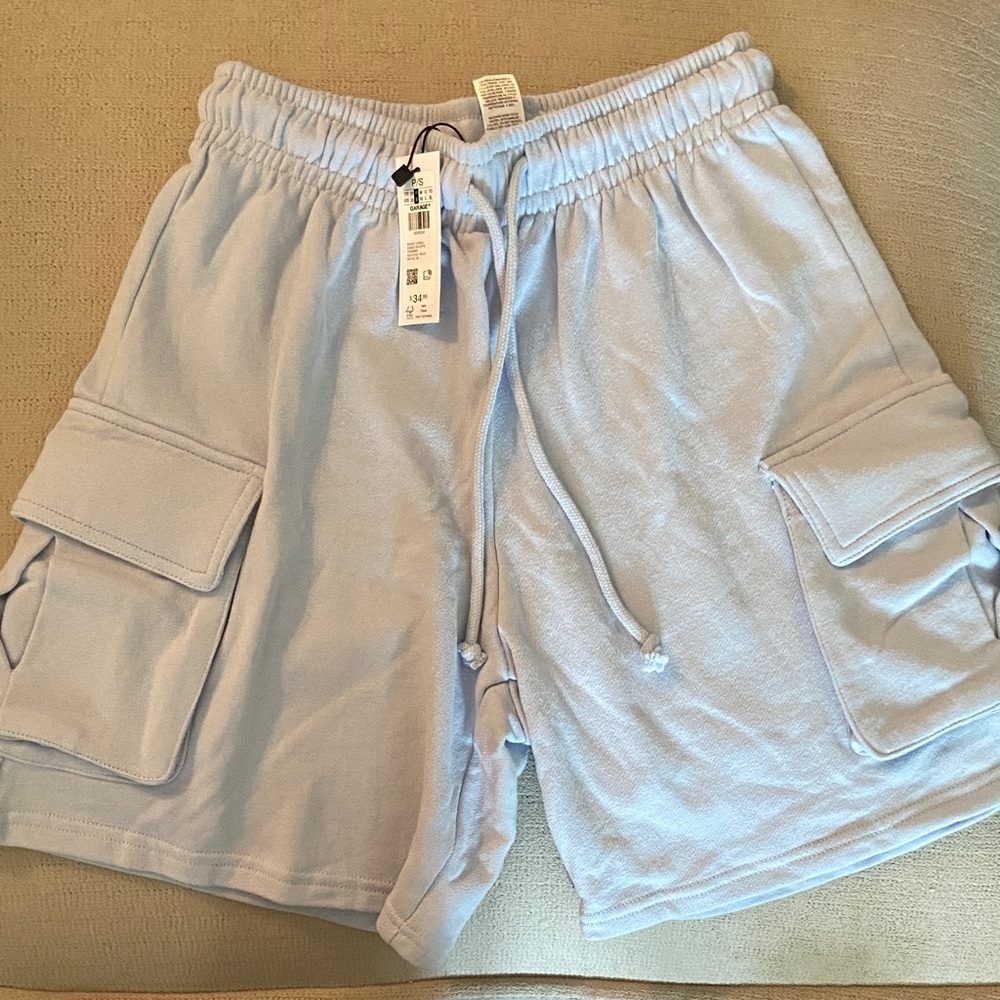 Garage Light Blue Cargo Shorts